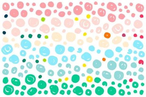 Colored rainbow dots background Stock Illustration