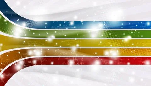 Colored rainbow Illustrazione stock