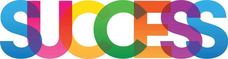 Colored rainbow text Stock Illustration