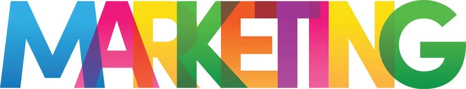 Colored rainbow text Stock Illustration