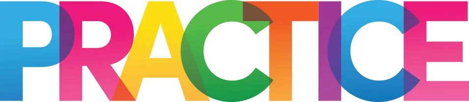 Colored rainbow text Stock Illustration