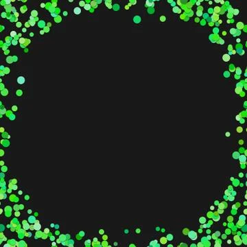 Colored random dot background - vector illustration from green dots Illustrazione stock