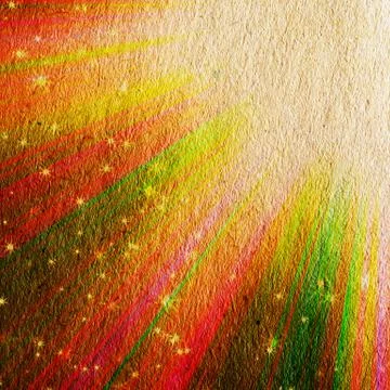 Colored rays and stars Stock Photos