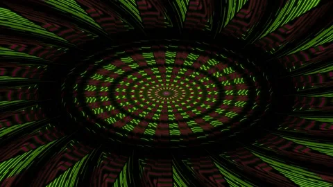 Colored rays emerge from the center of the circle Stock Footage 139741272