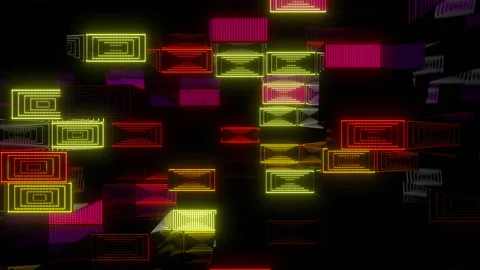 Colored rectangles Stock Footage 146462960