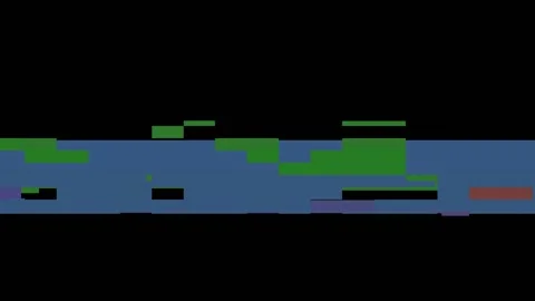 Colored rectangles move at great speed across the black screen. Very strong Stock Footage 157465336