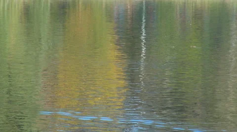 Colored reflection in water surface 스톡 동영상 23423523