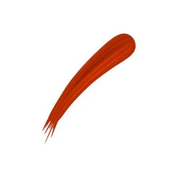 Colored ribbon brush with red gradient texture. Isolated background. Stock Illustration