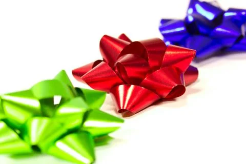 Colored ribbons isolated Stock Photos