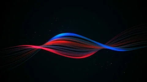 Colored Ribbons Loop Stock Footage 94429122