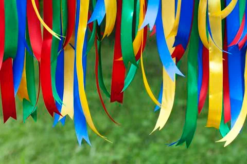 Colored ribbons Stock Photos