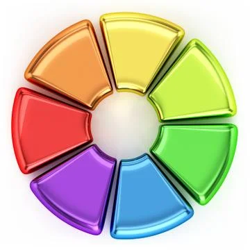 Colored Ring Chart Stock Illustration