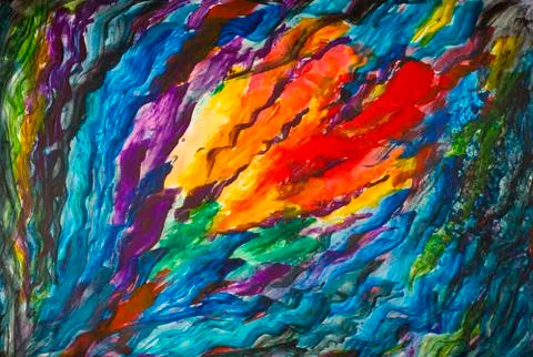 Colored ripples Stock Illustration