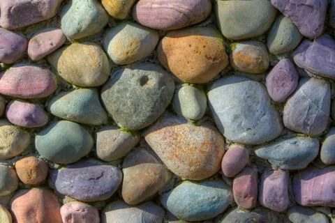 Colored rock wall Stock Photos
