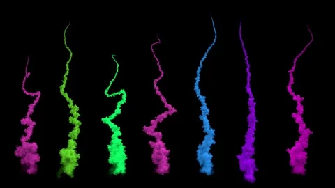 Colored rocket trails / firework trails. Stock-Footage 82644390