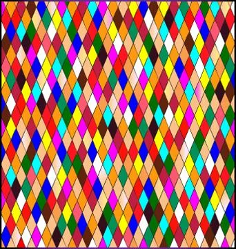 Colored romb background frame Stock Illustration