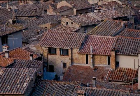 Colored roofs Stock Photos