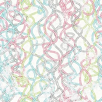 Colored rope seamless pattern Stock Illustration