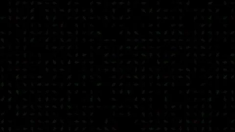 Colored rotating electronic circuits on black bg. Abstract festive backgrou.. Stock Illustration