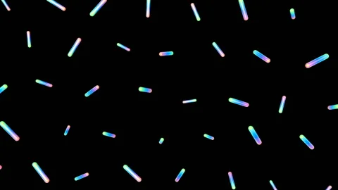 Colored rotating sticks.Seamless abstract 3d rendering of geometric shapes Stock Footage 94968571