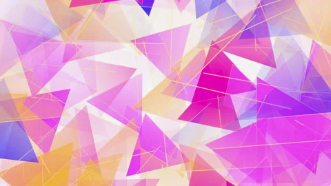 Colored rotating triangles. Seamless loop Stock Footage 231013680