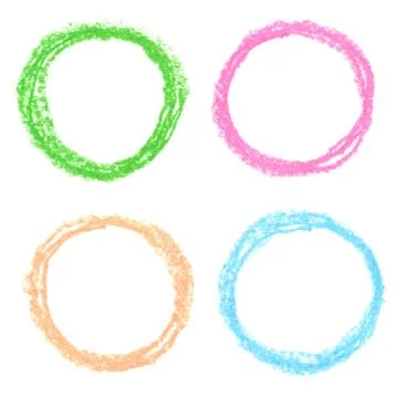 Colored round design elements. Stock Illustration
