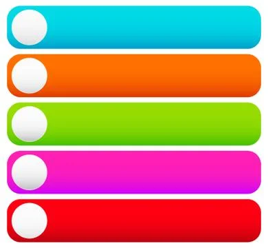 Colored rounded button, banner backgrounds. Vector graphics. Stock Illustration