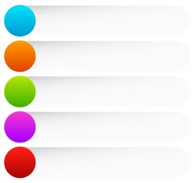 Colored rounded button, banner backgrounds. Vector graphics. Illustrazione stock
