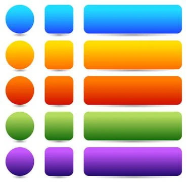 Colored rounded button, banner backgrounds. Vector graphics. Stock Illustration