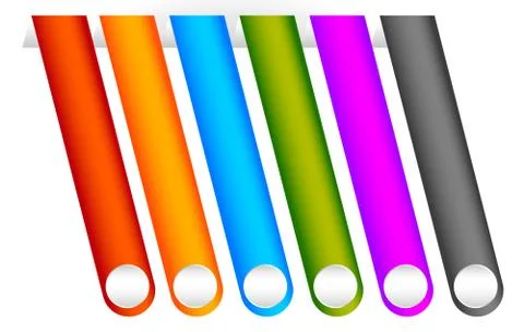 Colored rounded button, banner backgrounds. Vector graphics. Ilustración de archivo