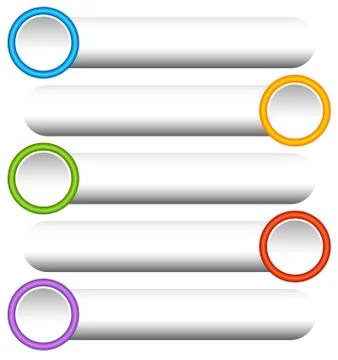 Colored rounded button, banner backgrounds. Vector graphics. 스톡 일러스트