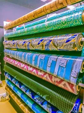 Colored rubber mats Stock Photos