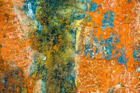 Colored rust metal 写真素材