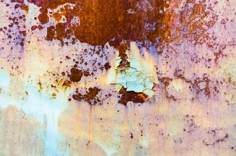 Colored rust metal 写真素材