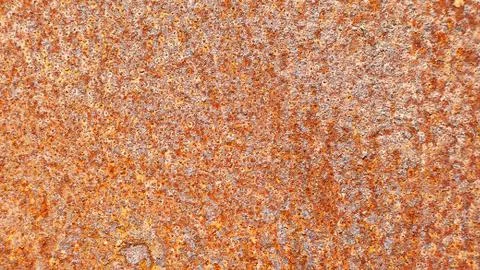 Colored rusty metal sheet. Old grunge metal texture or background, industrial Stock Photos