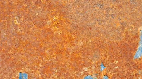 Colored rusty metal sheet. Old grunge metal texture or background, industrial Stock Photos