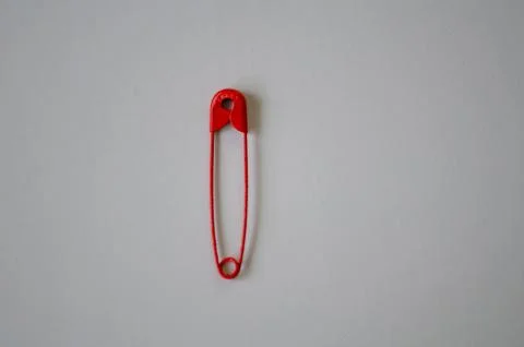 Colored safety pin Stock Photos