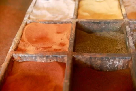 Colored sand-Goree Stock Photos