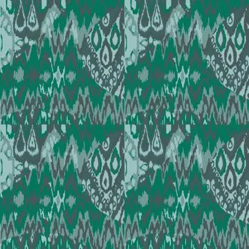 Colored seamless ethnic vector print pattern Stock Illustration