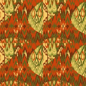 Colored seamless ethnic vector print pattern Stockillustratie