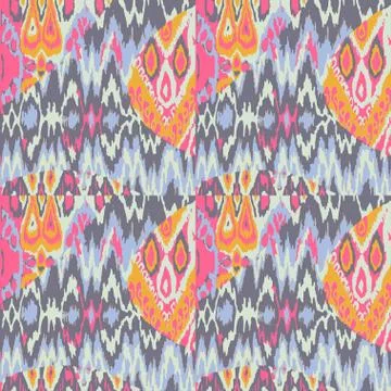 Colored seamless ethnic vector print pattern Stock Illustration