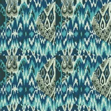 Colored seamless ethnic vector print pattern Stock Illustration