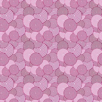 Colored Seamless Pattern. Abstract spiral Psychedelic Art Backgr 스톡 일러스트