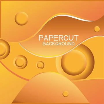 Colored seamless pattern background with paper art style Vector Stock Illustration