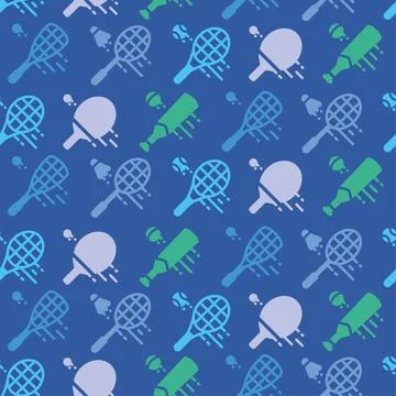 Colored seamless pattern background with sport icons Vector Illustrazione stock