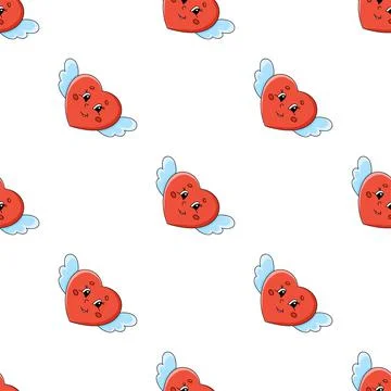 Colored seamless pattern. Cartoon style. Hand drawn. Vector illustration isol Stock Illustration