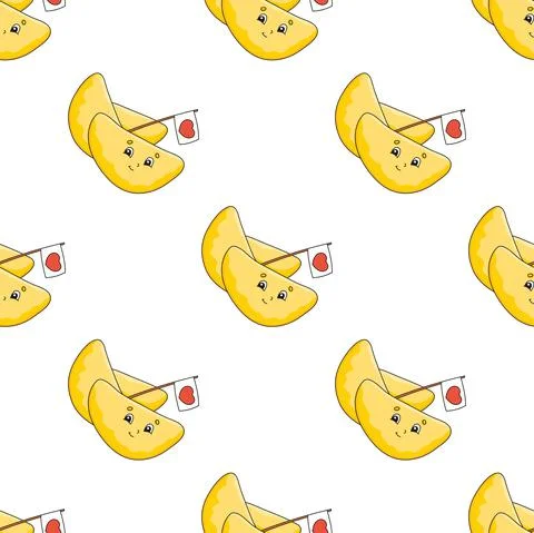 Colored seamless pattern. Cartoon style. Hand drawn. Vector illustration isol Stock Illustration