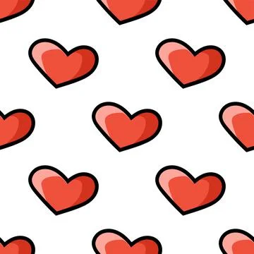 Colored seamless pattern. Cartoon style. Hand drawn. Vector illustration isol Stock Illustration