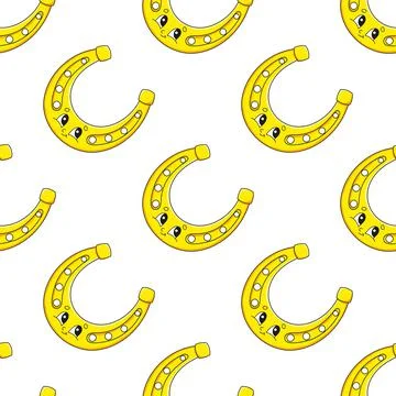 Colored seamless pattern. Cartoon style. Hand drawn. Vector illustration isol Stock Illustration