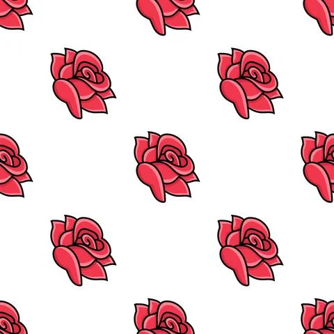 Colored seamless pattern. Cartoon style. Hand drawn. Vector illustration isol Stock Illustration